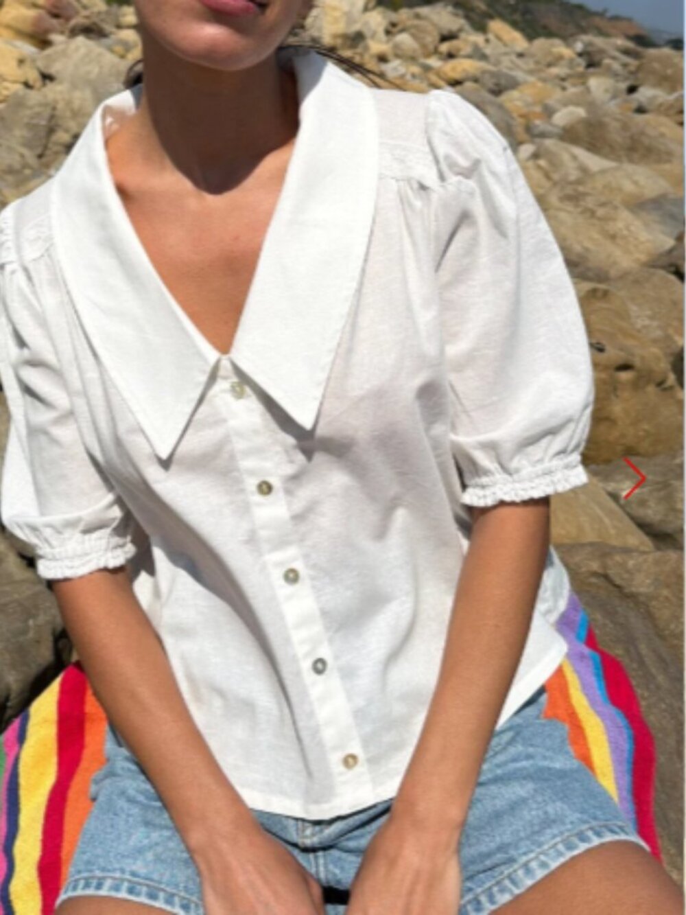 Sam Top WHITE Linen - Lisa Says Gah - Picture 5 of 6